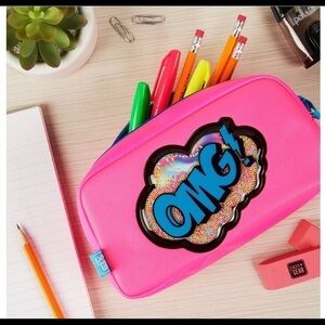Pink color Fashion girls OMG pencil pouch